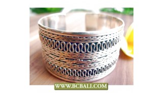 Cuff  Bracelets Siver Alpaka Bali